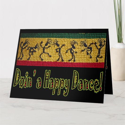 Reggae Dance verjaardagskaart Kaart (Voorkant)