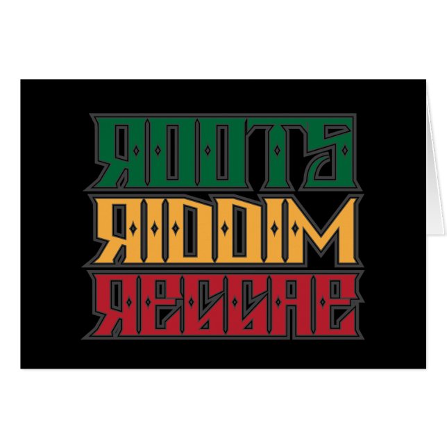 Reggae de Riddim de racines (Devant horizontal)