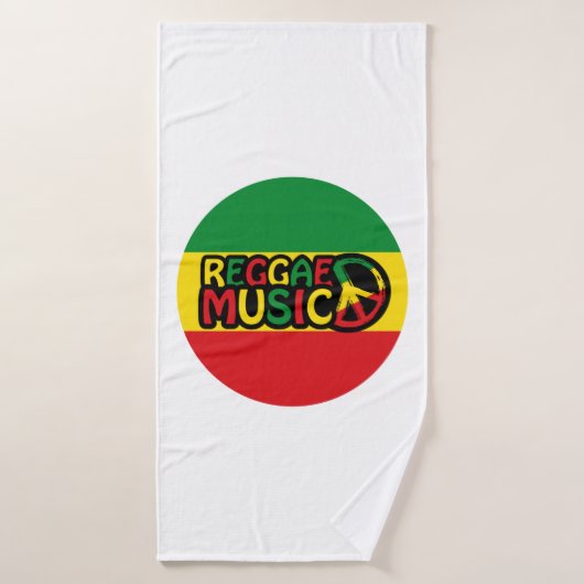 Reggae Design de musique avec style rastafari et c (Serviette de bain)