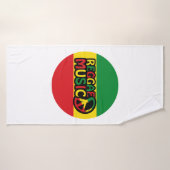 Reggae Design de musique avec style rastafari et c (Serviette de bain)