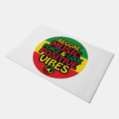 Reggae design with positive quotes and reggae flag deurmat (Schuin)