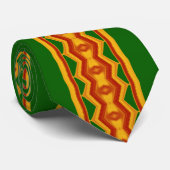 Reggae Diamonds en Stripes African Influence Stropdas (Opgerold)