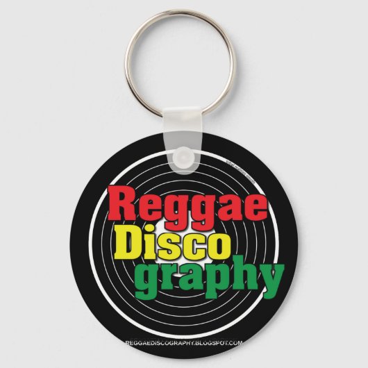 Reggae Discography Vinyl Sleutelhanger (Voorkant)