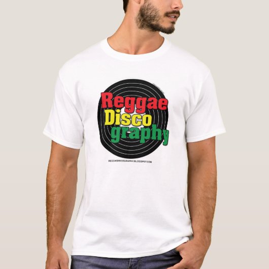 Reggae Discography Vinyl T-shirt (Voorkant)