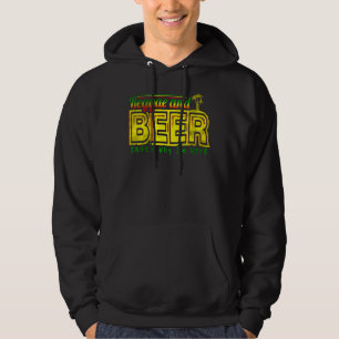 Reggae en bier dat waarom ik hier Jamaican Jamai Hoodie