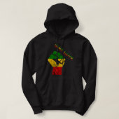 Reggae Fist Rasta Reggae Music One Love Jamaica Ra Hoodie (Design voorkant)
