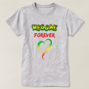 Reggae forever rood groen geel t-shirt