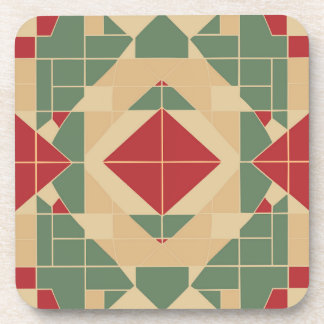 Reggae Geometric Pastel Tegel Bier Onderzetter