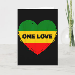 Reggae Hart Eén Liefde Rasta Reggae Muziek Rastafa Kaart