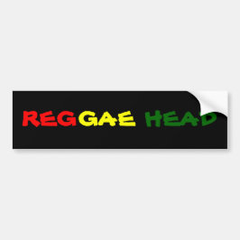 REGGAE HOOFD BUMPERSTICKER