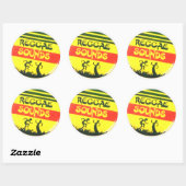Reggae klinkt rond Sticker (Vel)