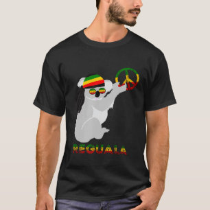 Reggae Koala Hippie Eucalyptus Beer Rasta Reggae M T-shirt