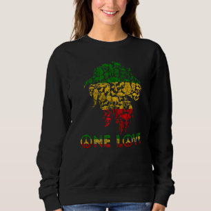 Reggae Lion Judah Rasta One Love Rastafari Etop Trui