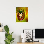 Reggae Lion Poster (Thuiskantoor)