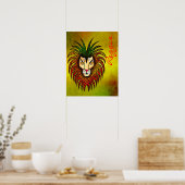 Reggae Lion Poster (Keuken)