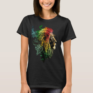 Reggae Lion Rastafari Music Freedom Zion Jamaica T-shirt