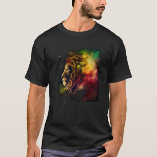 Reggae Lion Rastafari Music Freedom Zion Jamaica T-shirt