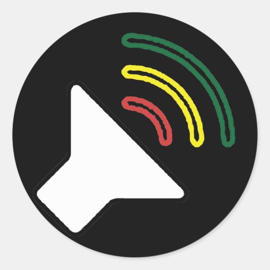 Reggae Listen Sticker (Voorkant)