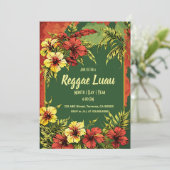 Reggae Luau Kaart (Staand voorkant)