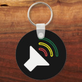 Reggae Luister Sleutelhanger (Voorkant)