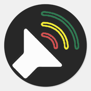 Reggae Luister Sticker