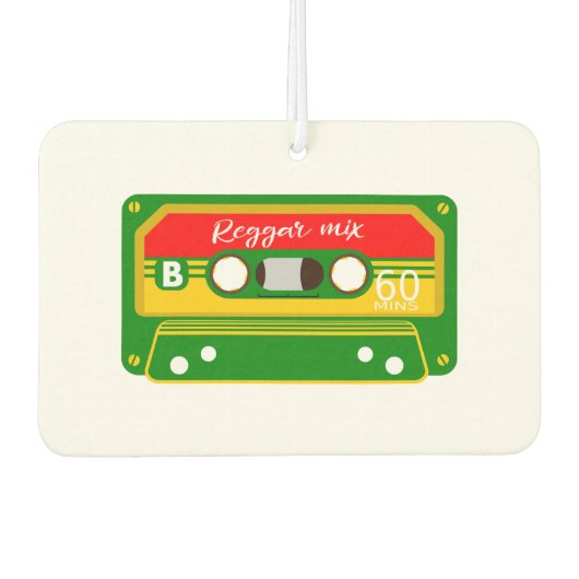 Reggae mix tape cassette 80's luchtverfrisser (Voorkant)