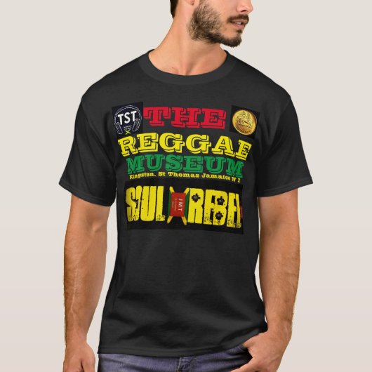 REGGAE MUSEUM MERCH T-shirt noir basique (Devant)