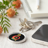 Reggae Music Clef Sleutelhanger (Zijkant)