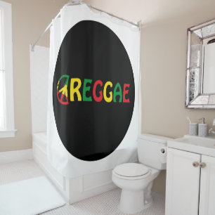 Reggae Music Douchegordijn