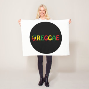 Reggae Music Fleece Deken