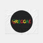 Reggae Music Fleece Deken (Voorkant (Horizontaal))