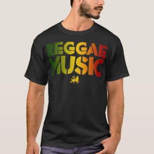 Reggae Music Lion Judah Rastafari Rasta Jamaica T-shirt