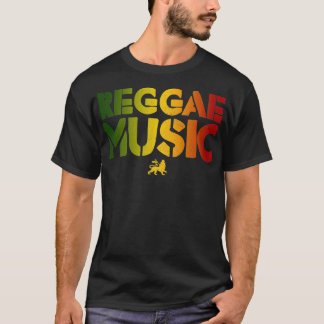 Reggae Music Lion Judah Rastafari Rasta Jamaica T-shirt