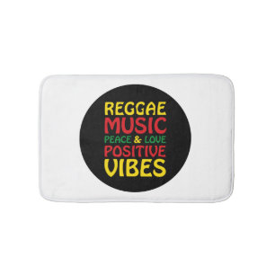 Reggae Music met positieve gezegden Badmat
