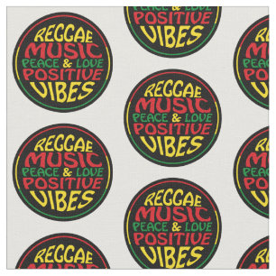 Reggae Music met positieve gezegden en aanhalingst Stof