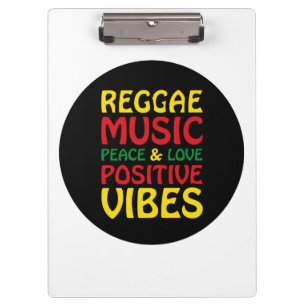 Reggae Music met positieve gezegden Klembord