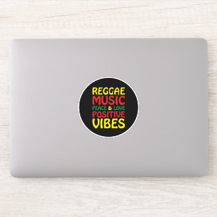 Reggae Music met positieve gezegden Sticker
