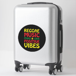 Reggae Music met positieve gezegden Sticker