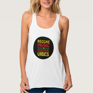 Reggae Music met positieve gezegden Tanktop
