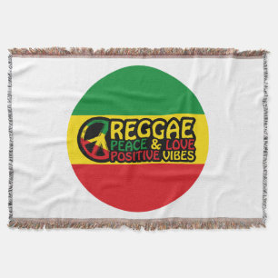 Reggae Music met positieve quotes Deken