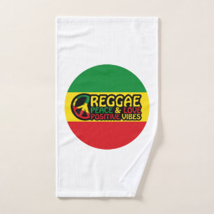 Reggae Music met positieve quotes Handdoek
