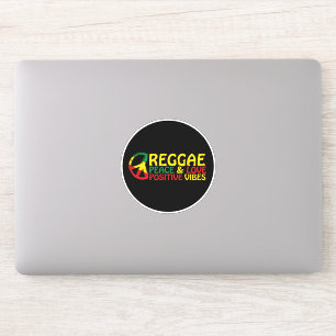 Reggae Music met positieve quotes Sticker