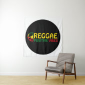Reggae Music met positieve virussen en reggae flag Wandkleed (In situ)