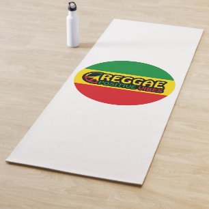 Reggae Music met positieve virussen en reggae flag Yogamat