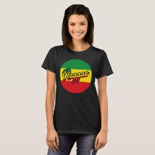Reggae Music met reggagevlagkleuren T-shirt