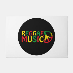 Reggae Music-ontwerp, reggae art Deurmat