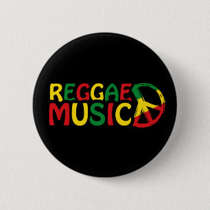 Reggae Music-ontwerp, reggae art Ronde Button 5,7 Cm