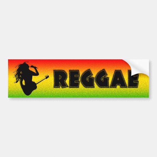 Reggae Music Rasta Rastaman Bumper Stickers (Devant)
