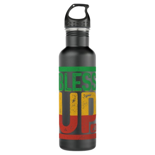 Reggae Music Rastafari Lion Judah Rast Waterfles (Voorkant)