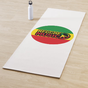 Reggae Music, reggae art met vredessymbool Yogamat